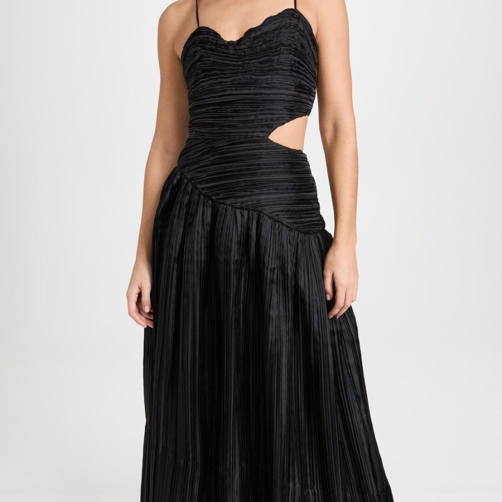 Aje, 10, Black - Laurier Wave Maxi Dress, Size 10 (formal, cocktail)